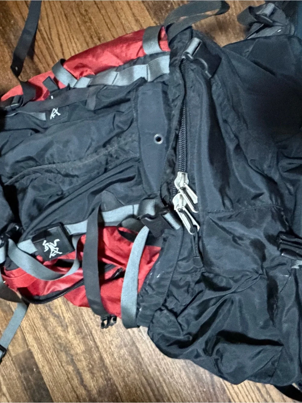 Arc'teryx Black and Red Men's large hiking Backpack